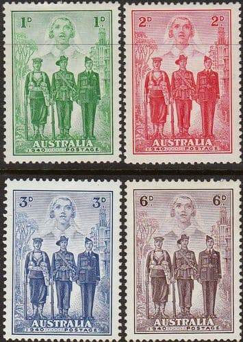 Australia 1940 Imperial Forces Set Fine Mint