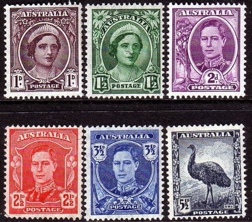 Australia 1942 Manley Set Fine Mint
