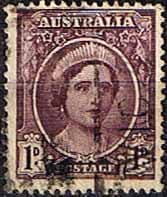 Australia 1942 SG 203 Manley Queens Head Fine Used