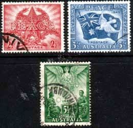 Australia 1946 King George VI Victory Set Fine Used