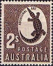 Australia 1948 SG 224 Aborigional Art Fine Mint