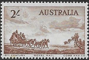 Australia 1955 SG 285 Cob Mail Coach Fine Mint