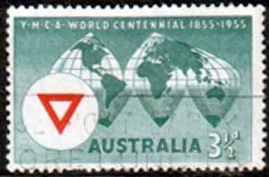 Australia 1955 SG 286 World Centenary of Y.M.C.A. Fine Used