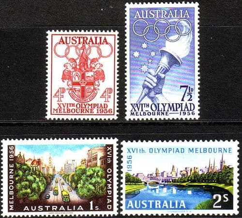 Australia 1956 SG 290/3 Melbourne Olympics Set Fine Mint