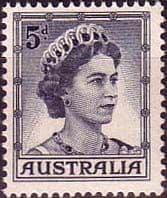 Australia 1959 Lisenden Queen Elizabeth SG 314 Fine Mint