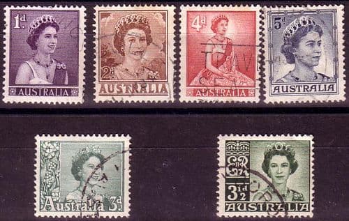 Australia 1959 SG 308/14 Lisenden Set Fine Used