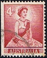 Australia 1959 SG 313ab Lisenden Queen Elizabeth From Booklet Fine Used