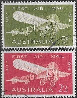 Australia 1964 Plane First Airmail Set Fine Used