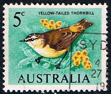 Australia 1966 SG 386 Yellow Tailed Thornbill Bird Fine Used