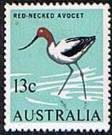 Australia 1966 SG 392 Red Necked Avocrt Bird Fine Mint