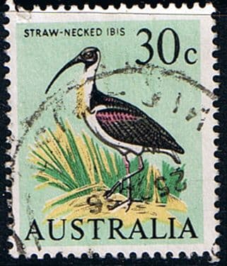 Australia 1966 SG 397 Straw Necked Ibis Bird Fine Used