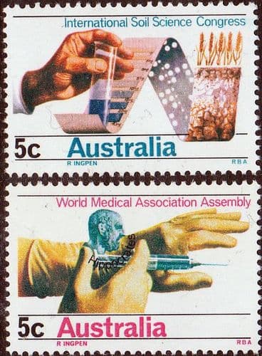 Australia 1968 Soil Science Congress and Medical Association Set Fine Mint