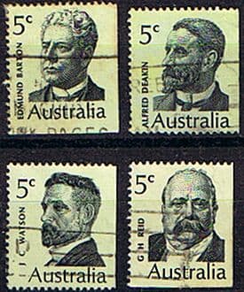 Australia 1969 Famous Australians Set Fine Used