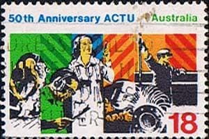 Australia 1977 Council of Trade Unions Fine Used