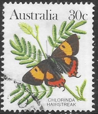 Australia 1981 Chlorinda hairstreak (butterfly) SG 792a Fine Used