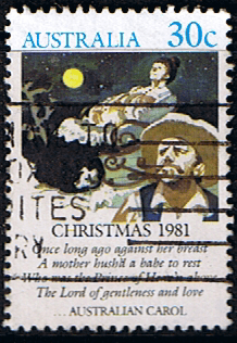 Australia 1981 Christmas. Scenes and Verses SG 829 Fine Used