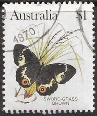 Australia 1981 Sword-grass brown (butterfly) SG 806 Fine Used