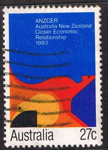 Australia 1983 Economic Relationship Agreement with New Zealand SG 881 Fine Used