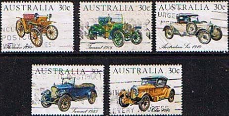Australia 1984 Veteran and Vintage Cars Set Fine Used