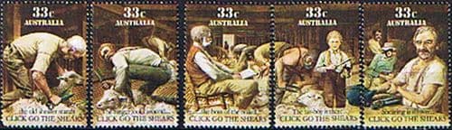 Australia 1986 Click go the Shears Set Fine Mint