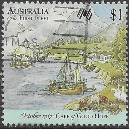 Australia 1987 Australian Settlement First Fleet at Cape of Good Hope SG 1092 Fine Used