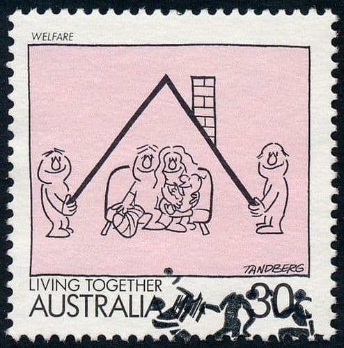 Australia 1988 Living Together Cartoons SG 1120 Fine Used