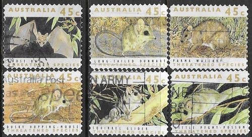 Australia 1992 Threatened Species. Multicoloured. Set Fine Used