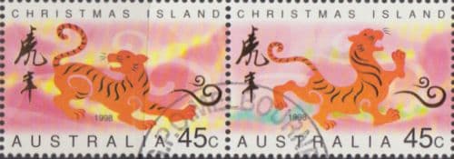 Australia 1998 Chinese New Year Tenant Pair Fine Used