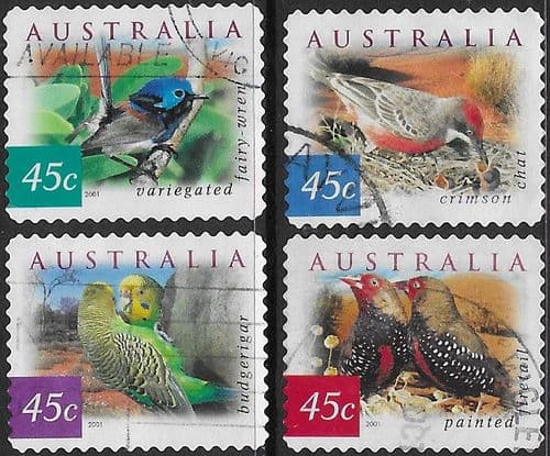 Australia 2001 Fauna and Flora. Desert Birds Set Fine Used