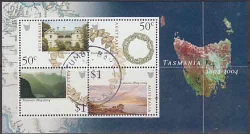 Australia 2004 Settlement of Hobart Miniature Sheet Fine Used