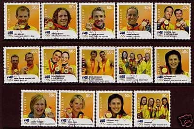 Australia 2008 Beijing Olympic Medal Winners Set Fine Used