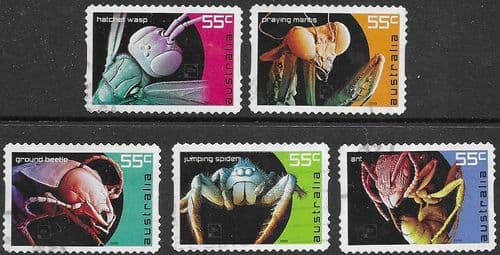 Australia 2009 Micro Monsters Self-adhesive Set Fine Used