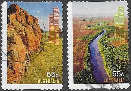 Australia 2010 Australian UNESCO World Heritage Sites Self-adhesive Set Fine Used
