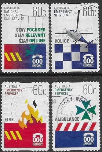 Australia 2010 Emergency Services Self-adhesive Set Fine Used