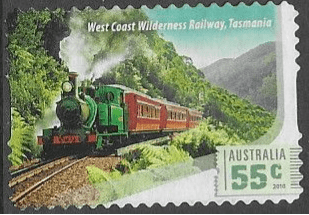 Australia 2010 Great Australian Railway Journeys Self-adhesive SG 3390 Fine Used