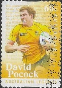 Australia 2012 Legends of Football SG 3710 Self Adhesive Fine Used