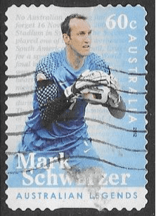 Australia 2012 Legends of Football SG 3712 Self Adhesive Fine Used