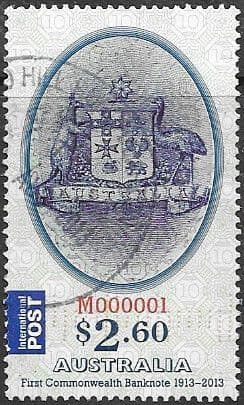 Australia 2013 First Australian Commonwealth Banknote SG 3990 Fine Used