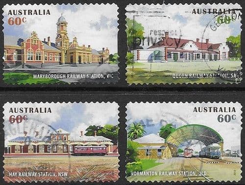 Australia 2013 Historic Railway Stations SAL Set Fine Used