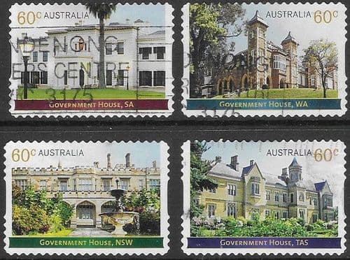 Australia 2013 Historical Architecture. Government Houses SAL Set Fine Used