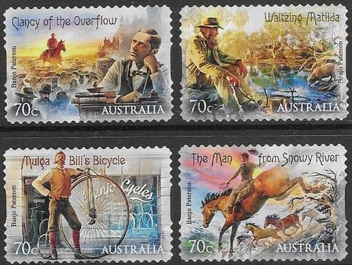 Australia 2014 Bush Ballads by A. B. 'Banjo' Paterson SAL Set Fine Used