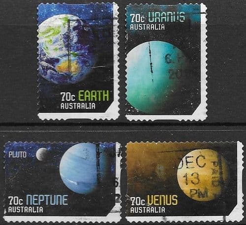 Australia 2015 Stamp Collecting Month. Our Solar System. Set Fine Used