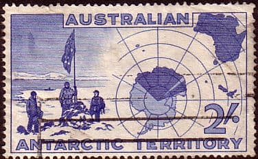 Australian Antarctic Territory 1957 SG 1 Expedition at Vestfold Hills and Map Fine Used