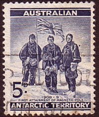 Australian Antarctic Territory 1961 SG 6 Magnetic Pole Fine Used
