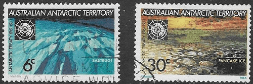 Australian Antarctic Territory 1971 Tenth Anniversary of Antarctic Treaty Set Fine Used