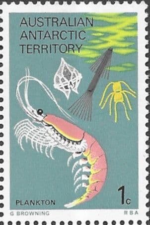 Australian Antarctic Territory 1973 SG 23 Plankton Fine Mint