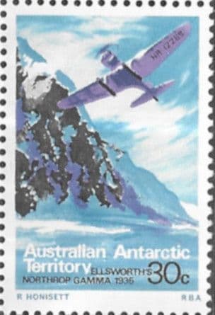 Australian Antarctic Territory 1973 SG 31 Ellsworth's Northrop Gamma Fine Mint