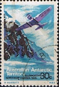 Australian Antarctic Territory 1973 SG 31 Ellsworth's Northrop Gamma Fine Used