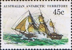Australian Antarctic Territory 1979 Ships SG 49 L'Astrolabe Fine Mint