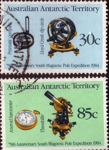Australian Antarctic Territory 1984 Magnetic Pole Expedition Set Fine Used